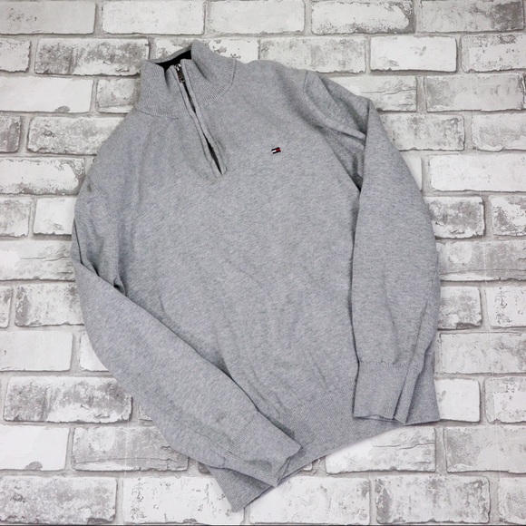 Tommy Hilfiger 1/4 Zip Pullover Sweater - Picture 1 of 11